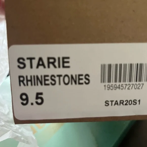 New Steve Madden Silver Rhinestone Sandals - Picture 2 of 5